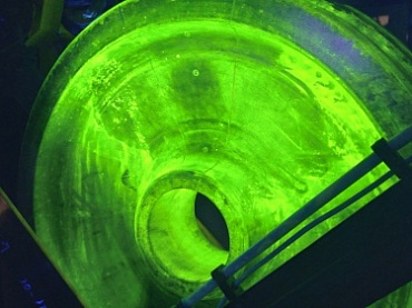Изображение Система машинного зрения установки магнитолюминесцентного контроля колёс