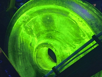 Изображение Система машинного зрения установки магнитолюминесцентного контроля колёс